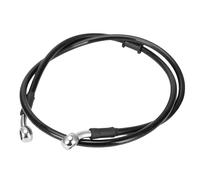 LKRXW Manguera de Aceite de Freno para Motocicleta 120cm Líneas Freno Moto | Hidráulico Reforzado Tubo Cable Embrague Motocross Acero Trenzado Latiguillo Aceite 28 Grados Negro