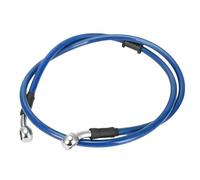LKRXW Manguera de Aceite de Freno para Motocicleta 130cm Líneas Freno Moto | Hidráulico Reforzado Tubo Cable Embrague Motocross Acero Trenzado Latiguillo Aceite 28 Grados Azul