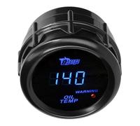 LKRXW Medidor de Temperatura del Aceite para Coche 52mm Indicador de Termómetro para Auto 12V Azul Luz Digital Medidor Temperatura Aceite Automóvil Manómetro Temp Celsius