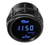 LKRXW Medidor de Termómetro de Gases de Escape para Coche 52mm Indicador de Gases Escape Temperatura para Auto 12V Azul Luz Digital Manómetro de EGT Automóvil 0 a 1200 Celsius
