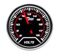 LKRXW Medidor de Voltaje para Coche 52mm Indicador de Voltímetro para Auto 12V Blanco Luz Puntero Manómetro Voltímetros Automóvil Tensión Volt Instrumento Aguja 8V a 18V