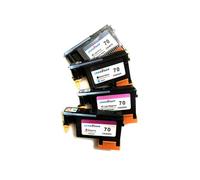 LKS Compatible con Cabezal de impresión de Tinta Designjet Z2100 Z5200 Z3100 Z3200 Modelos HP70 C9404A C9405A C9406A C9407A(1SET(4PCS))