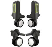 LKSGJSNB Ruedas de Repuesto para Maletas, (Juego de 2 Pares) Rueda de Equipaje de Repuesto for reparación de Silencio Giratorio de 360 Grados Piezas de Ruedas de Maleta Spinner (W012#)