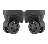 LKSGJSNB Ruedas de Repuesto para Maletas, Juego de 2 Ruedas silenciosas for Equipaje, Repuesto de Maleta, Ruedas de reparación, Piezas giratorias (W235#)(Black)