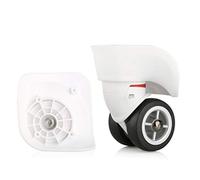 LKSGJSNB Ruedas de Repuesto para Maletas, Rueda giratoria de 360 Grados for Equipaje, Rueda silenciosa, Repuesto de Maleta, Ruedas de reparación, Piezas giratorias (W042# L Szie)(White)