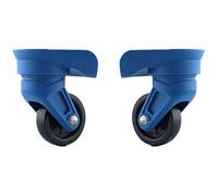 LKSGJSNB Ruedas de Repuesto para Maletas, Rueda giratoria de 360 Grados for Equipaje, Rueda silenciosa, Repuesto de Maleta, Ruedas de reparación, Piezas giratorias (W321#)(Blue)