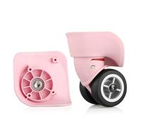 LKSGJSNB Ruedas de Repuesto para Maletas, Rueda silenciosa giratoria de 360 Grados for Equipaje, Repuesto de Maleta, Piezas de Ruedas giratorias (S Szie W042#)(Pink)