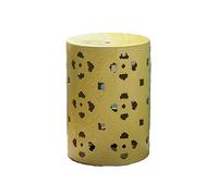 LKSGJSNB Taburete de Tambor de cerámica con patrón de Hoja de Arce Hueca de Estilo Chino Nuevo Rural, Taburete Antiguo, Muelle de Tambor Bordado. (Color Azul)(Yellow)