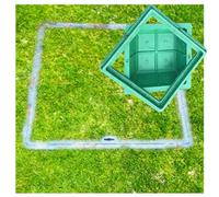 LKSGJSNB Tapa de alcantarilla de Resina Invisible con Marco, Tapa de Tanque séptico con Base, Tapa de alcantarilla de plástico, Tapa Decorativa for alcantarillado(B100*100CM/39.4 * 39.4IN)