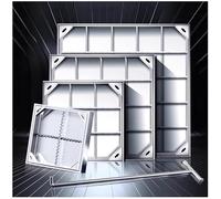 LKSGJSNB Tapa de alcantarilla Invisible de Acero Inoxidable y Marco for desagüe de Suelo de Patio, Garaje, Patio, Entrada, pavimento y estacionamiento.(8cm,90 * 90cm/35.4 * 35.4in)