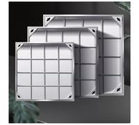 LKSGJSNB Tapa de Registro Invisible 304, Tapa de Registro Cuadrada, Tapa de Registro y Marco de Acero Inoxidable, Tapa de inspección metálica integrada(5cm,70 * 70cm/27.6 * 27.6in)