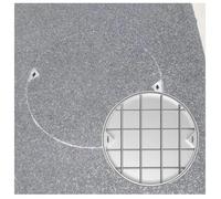 LKSGJSNB Tapa de Registro Invisible 304, Tapa y Marco de Acero Inoxidable, Tapa de Tanque séptico de Alta Resistencia(D60cm/23.6in)