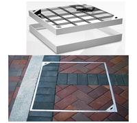 LKSGJSNB Tapa y Marco de Acero Inoxidable for Pozo, Tapa de Tanque séptico empotrada de Acero Inoxidable, Tapa Invisible de Pozo Resistente y de Alta Capacidad de Carga.(5cm,60 * 60cm/23.6 * 23.6in)