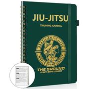 LKTHSEEK Diario de entrenamiento Jiu Jitsu BJJ para artes marciales, 134 páginas, cubierta de poliuretano, encuadernado en espiral, tamaño A5, cuaderno para registrar técnicas de objetivos y notas