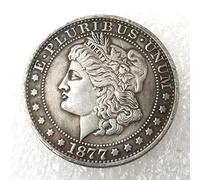 LKTingBax 1877 Rare Liberty Morgan Dollars réplica de Moneda Antigua de Medio dólar, Moneda Antigua Estadounidense de EE. UU.
