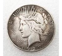 LKTingBax 1927 - Réplica de Monedas Antiguas de un dólar de Morgan, Monedas Antiguas de Estados Unidos, Moneda de níquel Tallada a Mano para Llavero, Hace la Vida más fácil