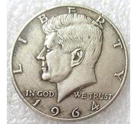 LKTingBax 1964 Kennedy Medio Dólar Antiguo - Moneda Conmemorativa Americana Vieja Morgan Dollar Hobo de Níquel para Papá/Amigos/Marido - Hacer la Vida Más Fácil