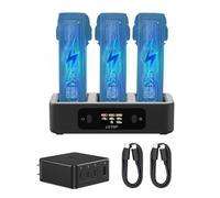 LKTOP Kit de concentrador de carga paralelo Avata 2 de 100 W (2 veces rápido) para DJI Avata 2, accesorios de batería de dron, con adaptador de corriente USB-C de 100 W, pantalla LED (carga 3 baterías