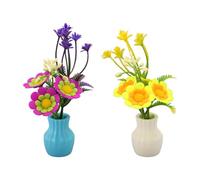 LKUREASDR 2 Unidades de Plantas acuáticas Artificiales, Plantas de Tanque de Peces de Resina y Silicona en Colores Fluorescentes Brillantes para la decoración de acuarios, decoración Viva en