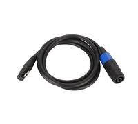 LKUREASDR Cable profesional para altavoces, cable de conexión de amplificador de hembra a hembra XLR, cable de altavoz DJ de cobre libre de oxígeno de 1,8 m para monitores de escenario y