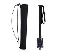 LKUREASDR VBESTLIFE Monopié trípode telescópico de aleación de aluminio para cargas pesadas de 5 kg, monopié portátil para cámara con base de trípode, ajustable de 17,7 a 65 pulgadas para