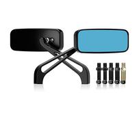 LKV 8 mm/10 mm Espejo lateral Rectángulo universal manillar ala retroviseu para Bobber Cruiser Choppers Touring ATV Sport Bike