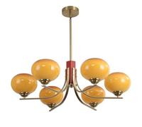 Lkvent lampara Lámpara colgante retro de altura ajustable | Lámpara colgante de granja, lámpara de techo con pantalla de cristal, for pasillo, comedor