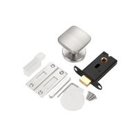 Lkvent manilla puerta Cerraduras de puerta invisibles, perilla de puerta Interior, manija de puerta de un solo lado, Hardware for sala de estar, dormitorio, sin llave interior(Silver)