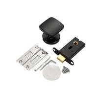 Lkvent manilla puerta Cerraduras de puerta invisibles, perilla de puerta Interior, manija de puerta de un solo lado, Hardware for sala de estar, dormitorio, sin llave interior(Noir)