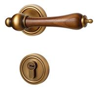 Lkvent manilla puerta Manijas de puerta perillas de puerta interiores mejoras for el hogar cerradura de puertas palanca de aleación de Zinc for dormitorio y baño interior(Silent version)