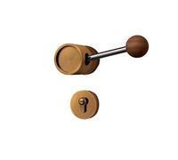 Lkvent manilla puerta Perilla de puerta con cerradura Interior, pestillo de alta resistencia sin llave, cerradura Interior de puerta for dormitorio y baño interior(Brass,Mechanical lock)
