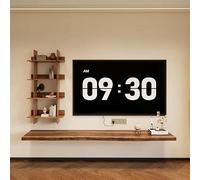 Lkvent Mueble TV Estantes flotantes de Madera for Pared, estantes de Pared rústicos de Madera for Dormitorio, Sala de Estar y Cocina suspendido(Walnut,100 * 20 * 4.7cm)