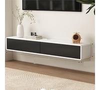 Lkvent Mueble TV Soporte Flotante Moderno for TV, Consola montada en la Pared con Puertas, Almacenamiento Espacioso for Sala de Estar y Oficina suspendido(Color4,140cm)