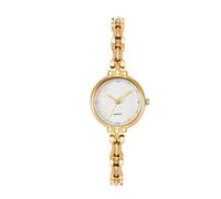 Lkvent Reloj Inteligente Relojes for Mujer, Moda de Lujo, Reloj de Pulsera de Cuarzo for Mujer, Vintage, pequeño, Elegante, Resistente al Agua. Deportivo(Gold White)