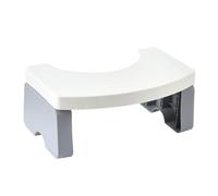 Lkvent Taburete Taburete de Inodoro Plegable en Forma de U, Taburete Auxiliar de Altura for Lavabo, Cambiador de Zapatos for el hogar, baño y Cocina. Plegable(Weiß)