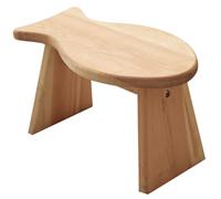 Lkvent Taburete Taburete de Madera con Forma de pez, portátil, for Cambiar Zapatos, Antideslizante, Compacto, bajo, for baño, Cocina y Dormitorio. Plegable