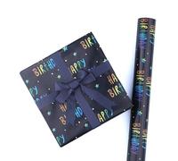 Lkw Ogechi 10 Hojas Papel de Regalo de Cumpleaños, 50x70 CM Papel de Regalo de Feliz Cumpleaños Engrosado Perfecto para Niños y Niñas, Rollo de Papel de Regalo Doblado Colorido para Embalaje de Regalo