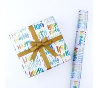Lkw Ogechi 10 Hojas Papel de Regalo de Cumpleaños, 50x70 CM Papel de Regalo de Feliz Cumpleaños Engrosado Perfecto para Niños y Niñas, Rollo de Papel de Regalo Doblado Colorido para Embalaje de Regalo