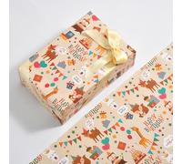 Lkw Ogechi 10 Hojas Papel de Regalo de Cumpleaños, 50x70 CM Papel de Regalo de Feliz Cumpleaños para Embalaje de Regalos, Rollos de Papel de Regalo Engrosados y Plegables para Fiesta de Cumpleaños