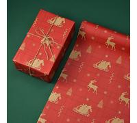 Lkw Ogechi 10 Piezas Papel de Regalo Navideña, 50x70 CM Papel Kraft Reciclable con 8 Diseños Únicos, Envoltorio de Caja de Regalo para Decoración de Regalos para Navidad, Cumpleaños y Bodas