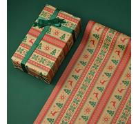 Lkw Ogechi 10 Piezas Papel de Regalo Navideña, 50x70 CM Papel Kraft Reciclable con 8 Diseños Únicos, Envoltorio de Caja de Regalo para Decoración de Regalos para Navidad, Cumpleaños y Bodas