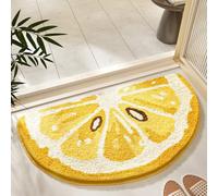 Lkw Ogechi 45x80 CM Alfombra de Baño Linda de Microfibra, Alfombra de Baño Suave y Esponjosa en Forma de Sandía/Kiwi/Limón, Alfombra de Baño de Secado Rápido Súper Absorbente Antideslizante