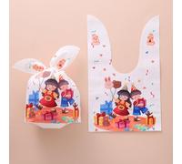 Lkw Ogechi 50 Piezas Bolsa de Dulces con Cordón, 13.5x22 CM Bolsas de Regalo de Caramelos Resellables en 9 Estilos, Lindas Bolsas de Embalaje de Alimentos de Plástico de Dibujos Animados