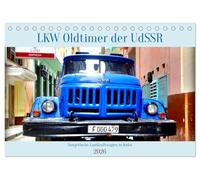 LKW Oldtimer der UdSSR - Sowjetische Lastkraftwagen in Kuba (Tischkalender 2026 DIN A5 quer), CALVENDO Monatskalender: LKW-Oldtimer der führenden Marken der UdSSR in Kuba