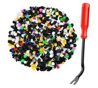 LKWVQRQE 1000Pcs Mixed Car Buckle Car Bumper Door Panel Fixed Clip Universal Clip Mixed Bumper Fender Tive Door Panel Prot Retainer Clips Retainer Clips(100pcs)