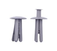 LKWVQRQE 20Pcs 8mm Hole Extended Universal Automotive Bumper Fender Plastic Fastener Rivet Clip Screw Expansion Buckle For All Cars Bumper Retainer Clips(Gray 20PCS)