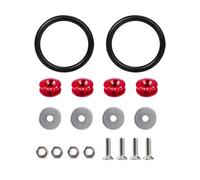 LKWVQRQE Aluminum Bumper Fixation Car Bumper Clips Car Fasteners For Accessories Interior Spare Parts Surround Buckle Retainer Clips Retainer(Red)