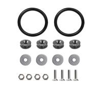 LKWVQRQE Aluminum Bumper Fixation Car Bumper Clips Car Fasteners For Accessories Interior Spare Parts Surround Buckle Retainer Clips Retainer(Gray)