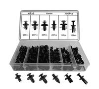 LKWVQRQE Universal Auto Mudguard Screw Rivet Bag Packed Buckle Car Bumper Clip 6mm Repair Box Set Plug-in Plastic Fastener Bumper Retainer Clips(100Pcs HZ53 Box)