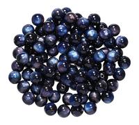 LKXHarleya 20 Cuentas Redondas de resinaa espaciadoras Sueltas, 8 DIY Kit para Hacer Collares, Pendientes y bisutería DIY, Azul